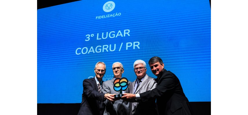 COAGRU RECEBE O 3º LUGAR NO PRÊMIO SOMOSCOOP MELHORES DO ANO