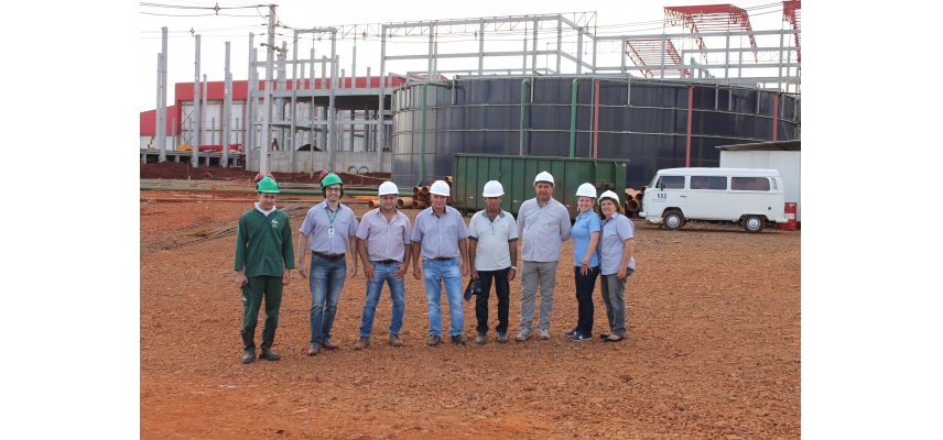 Conselheiros Fiscais da Coagru visitam as obras da Fábrica de Ração Avícola e Unitá