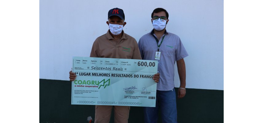 MELHORES RESULTADOS DO FRANGO DO MÊS DE AGOSTO/2021