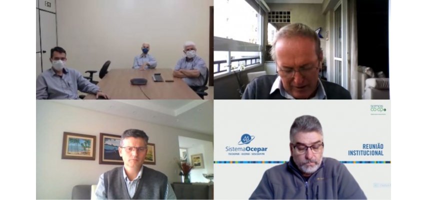REUNIÃO INSTITUCIONAL I: Coagru recepciona encontro virtual do Sistema Ocepar