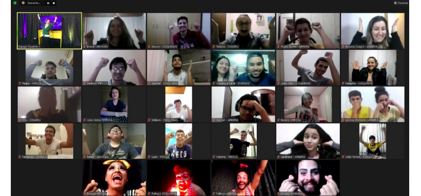 Jovens da Coagru participam de gincana on-line